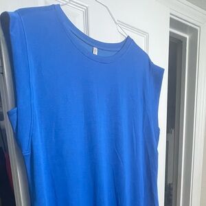 Sleeveless Blue Dress